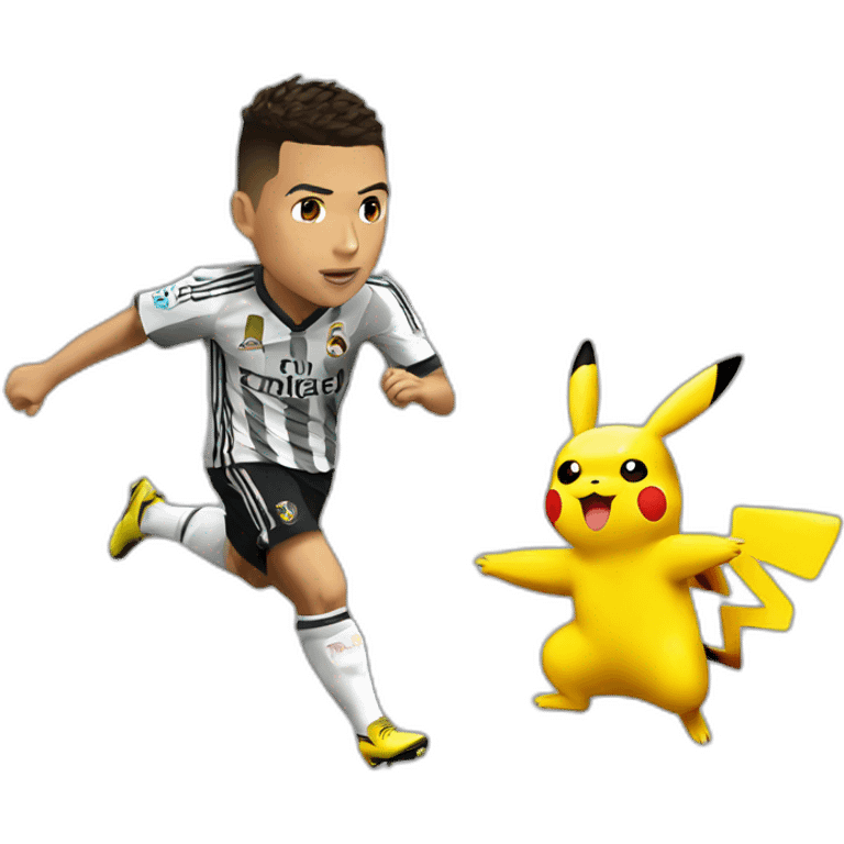 ronaldo shoot pikachu emoji