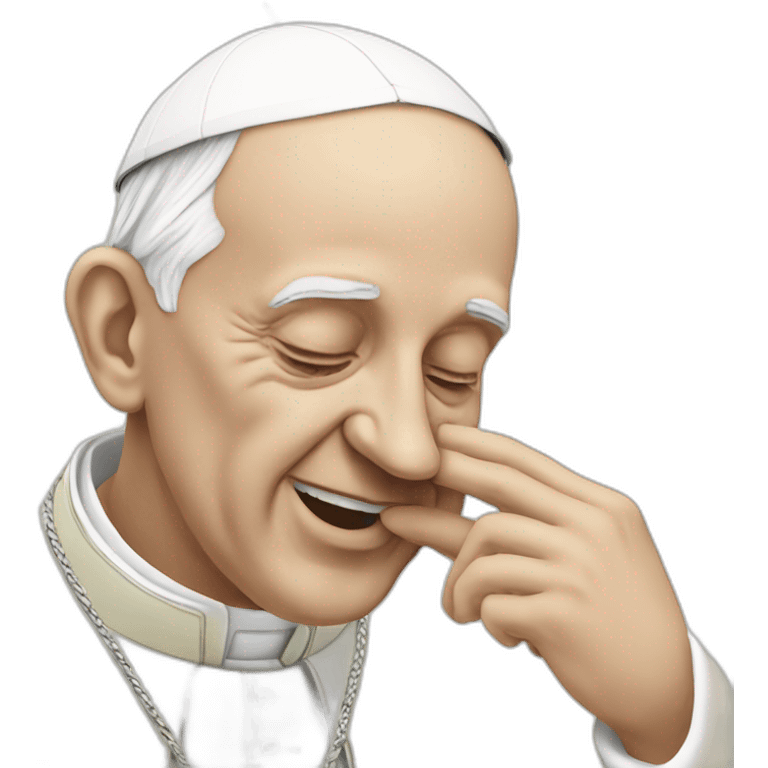 the pope innocently snorting lines emoji