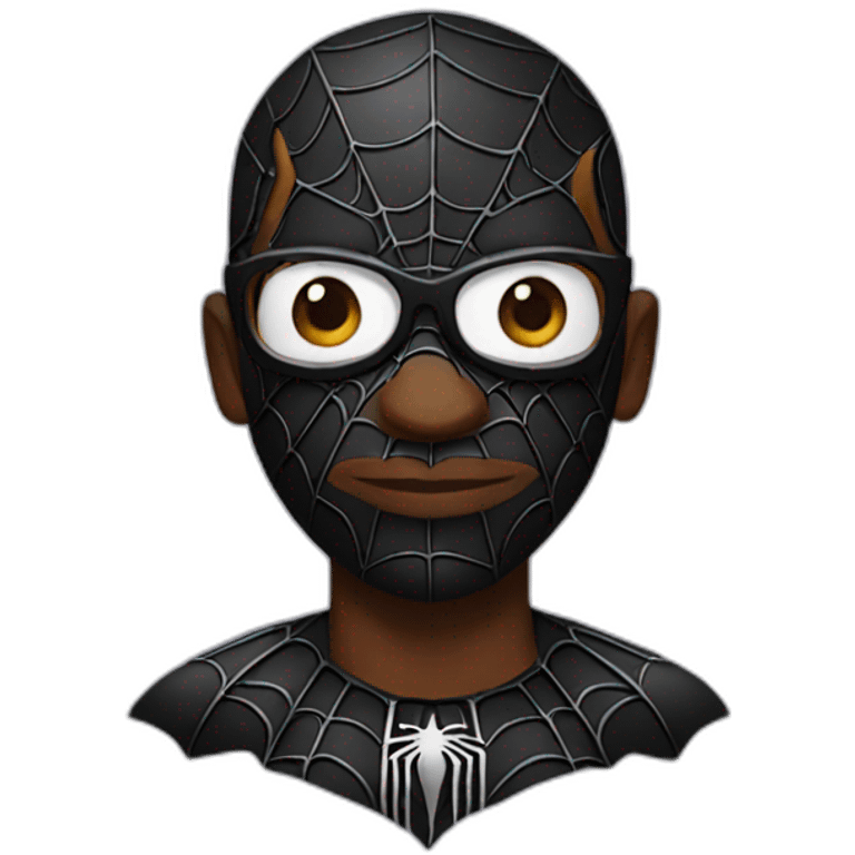 Black spiderman  emoji