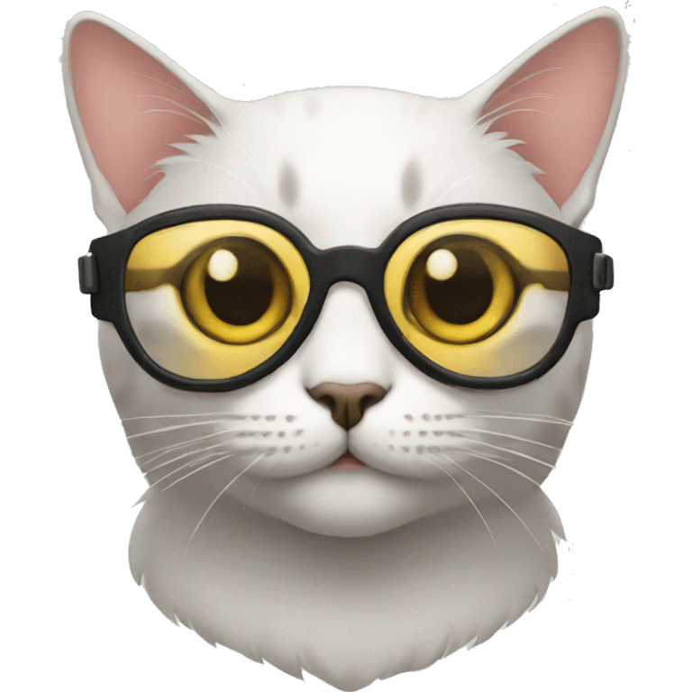 Cat with googles emoji