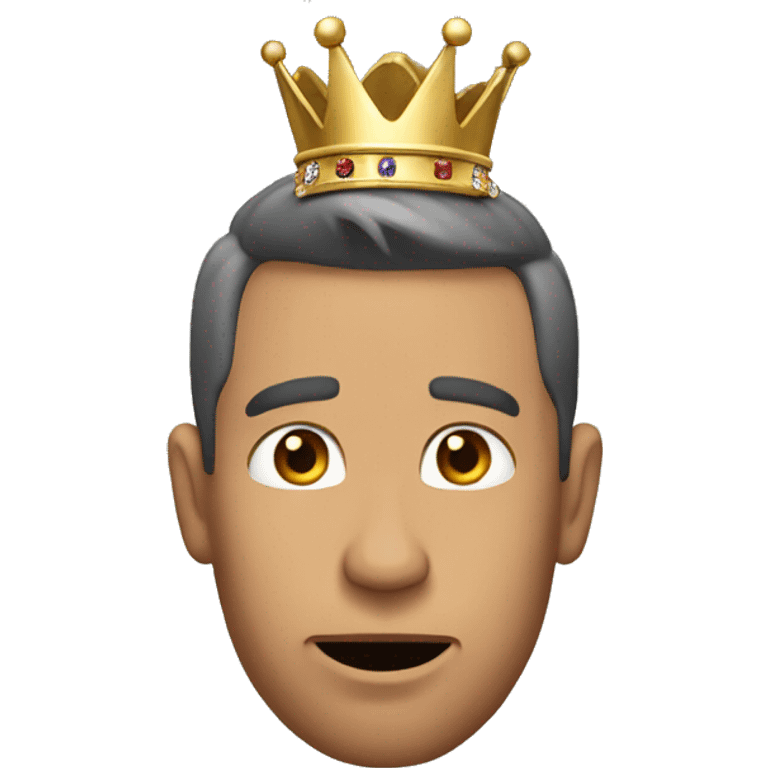 Man dropping the crown  emoji