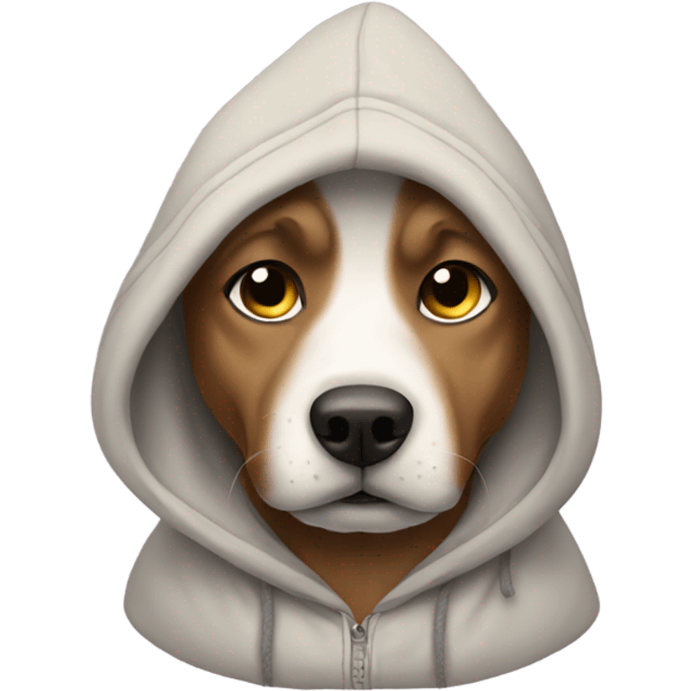 dog wearing hoodie emoji