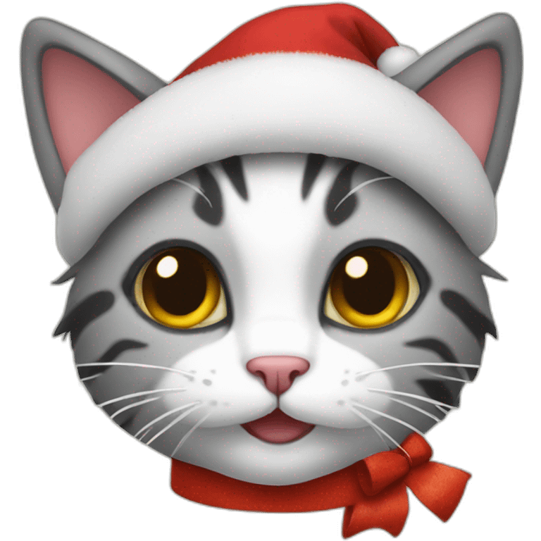 christmas kitty emoji