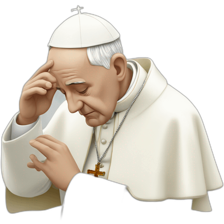 the pope innocently snorting lines emoji