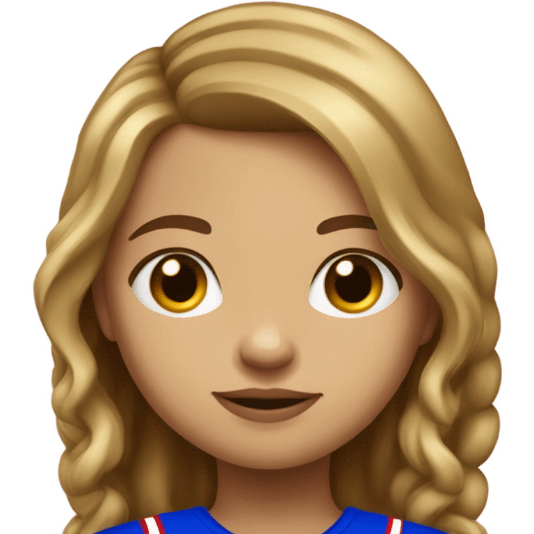 Little girl buffalo bills fan emoji