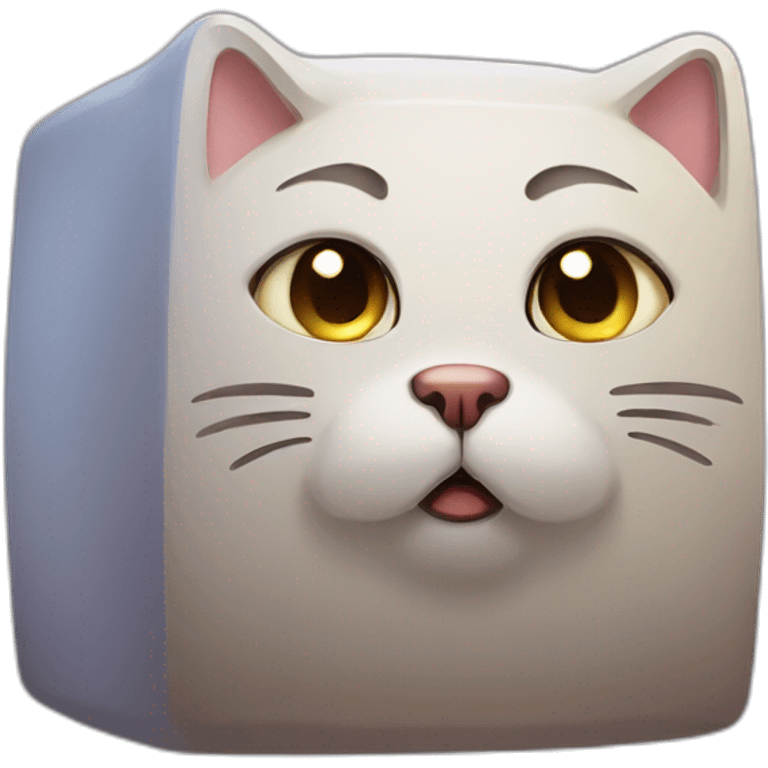 sad cat cube emoji