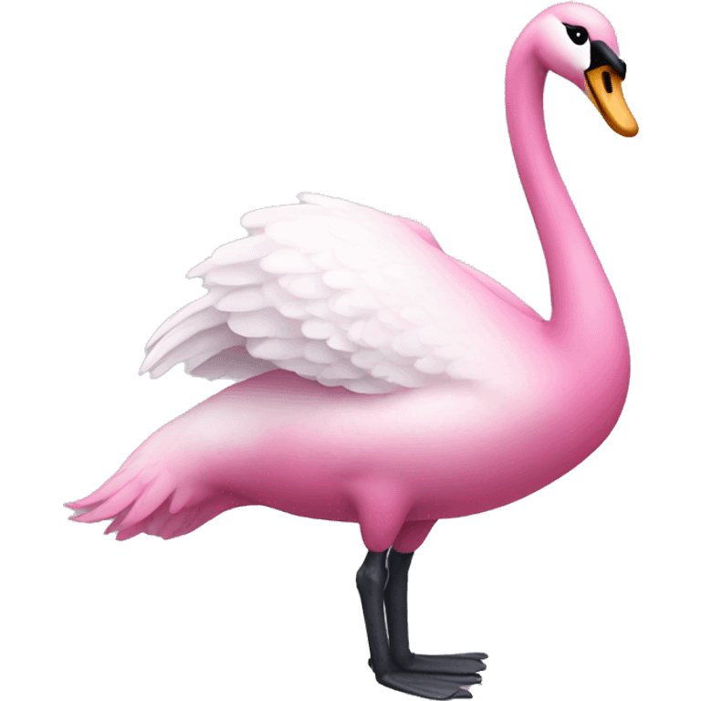 pink swan emoji