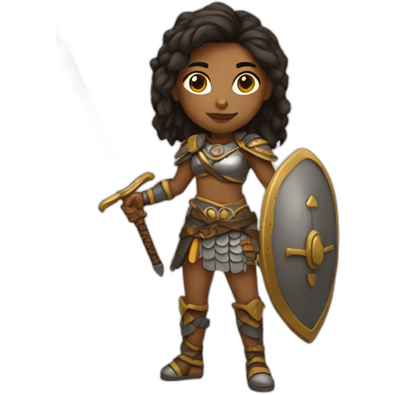 Warrior girl emoji