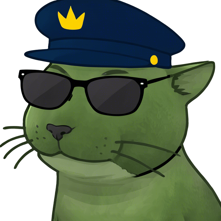 Cat with sunglasses emoji