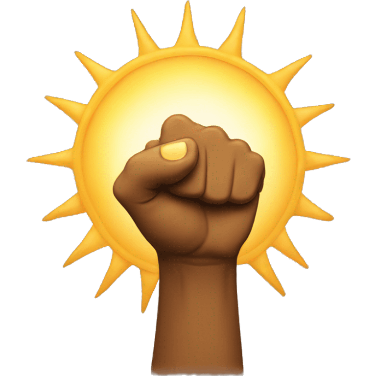 a sun doing fist bump emoji