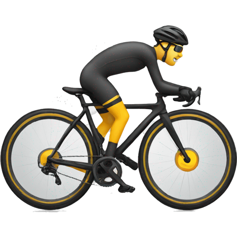 A cyclist smiley emoji