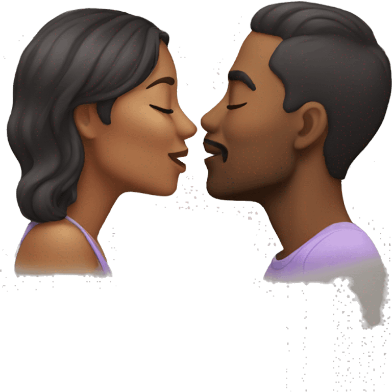 Couple kiss emoji