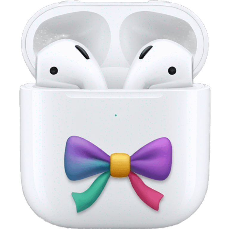 AirPods Max with bows emoji