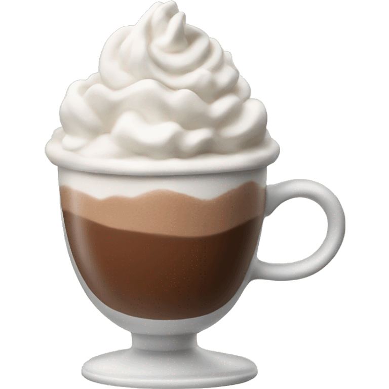 Hot chocolate with whipped cream emoji