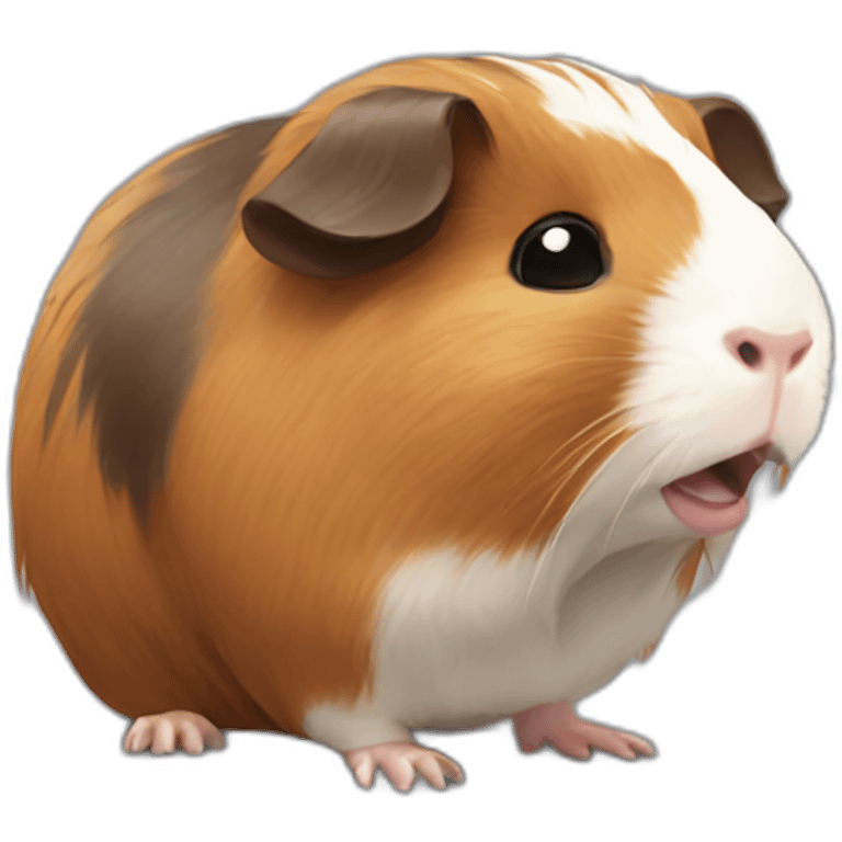 Guinea pig scared emoji