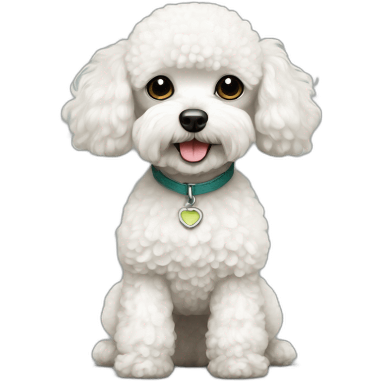 white mini toy poodle emoji