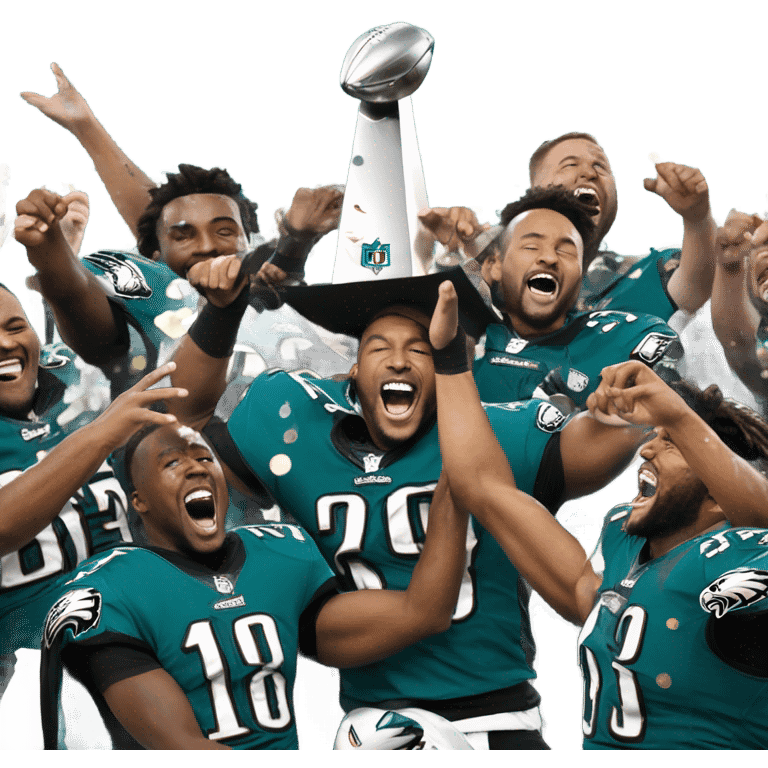 Eagles team win Super Bowl 2025 emoji