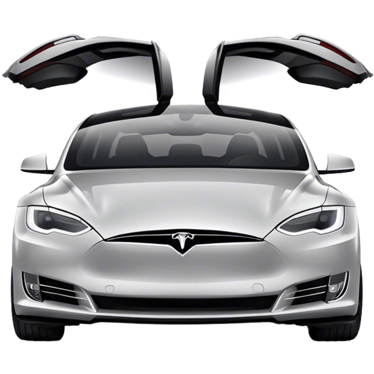 Tesla Model S - Tesla (Model Year: 2022) (Iconic colour: Silver) emoji