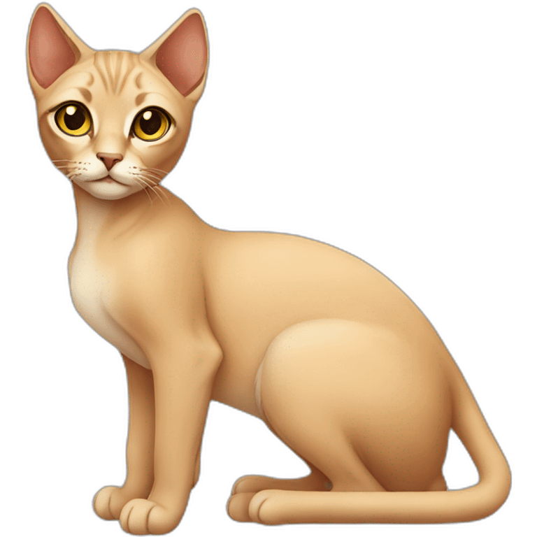 Girl cat sphinx emoji