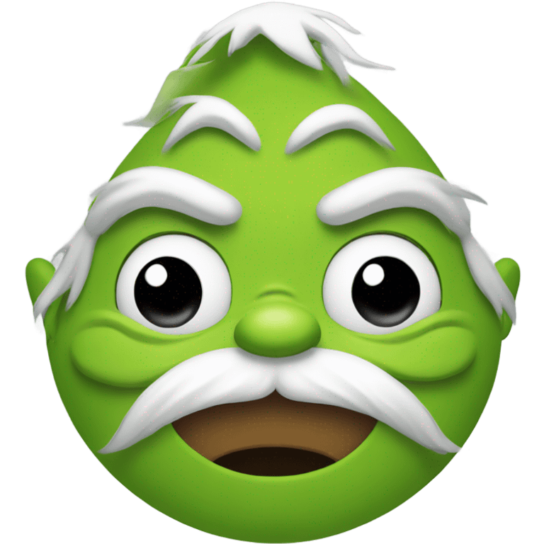 grinch with mustache emoji