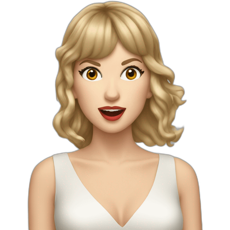 Taylor swift singing emoji