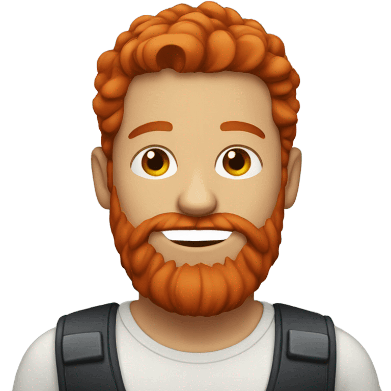 Man with red hair and red beard emoji