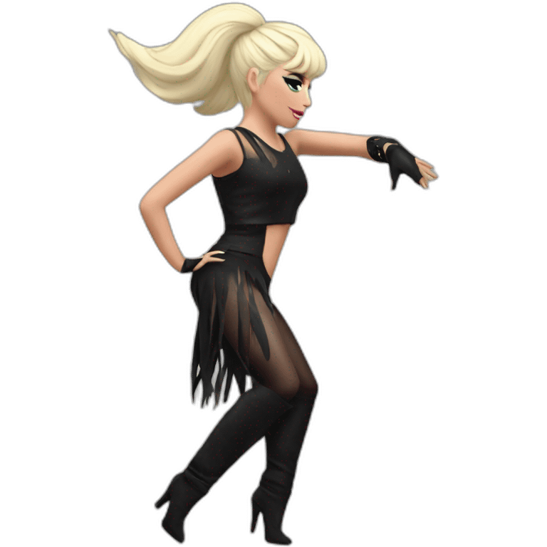 Lady Gaga Just Dance at the scene emoji