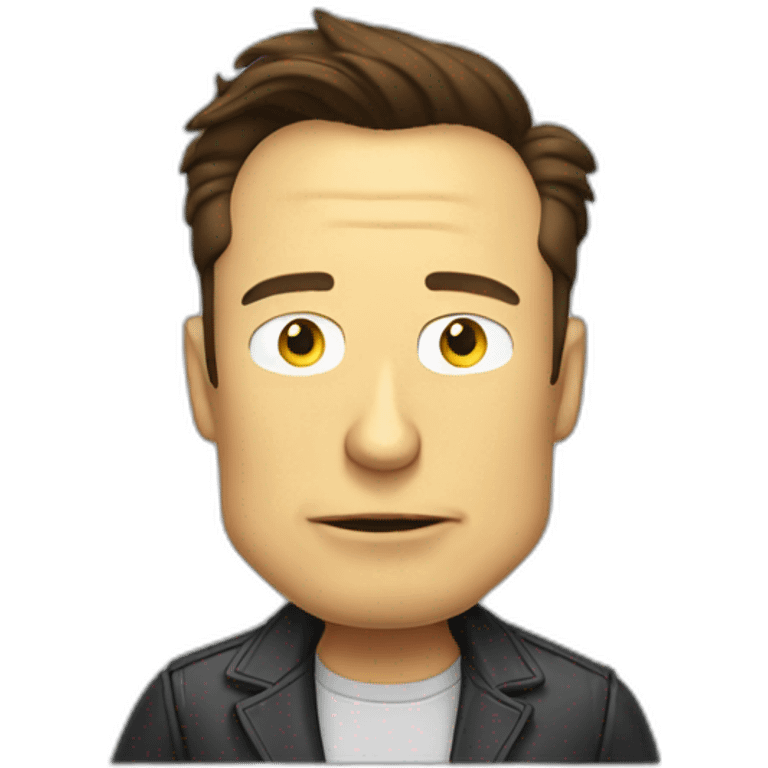 Elon musk version simpson emoji