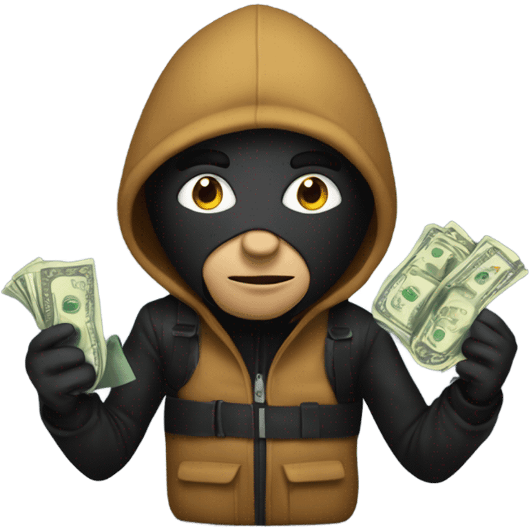 robber with money bag emoji