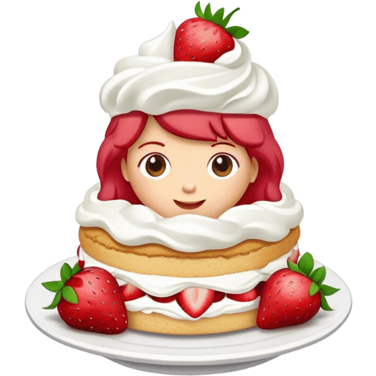 Strawberry shortcake  emoji