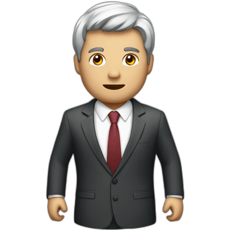 suit man raning fast emoji