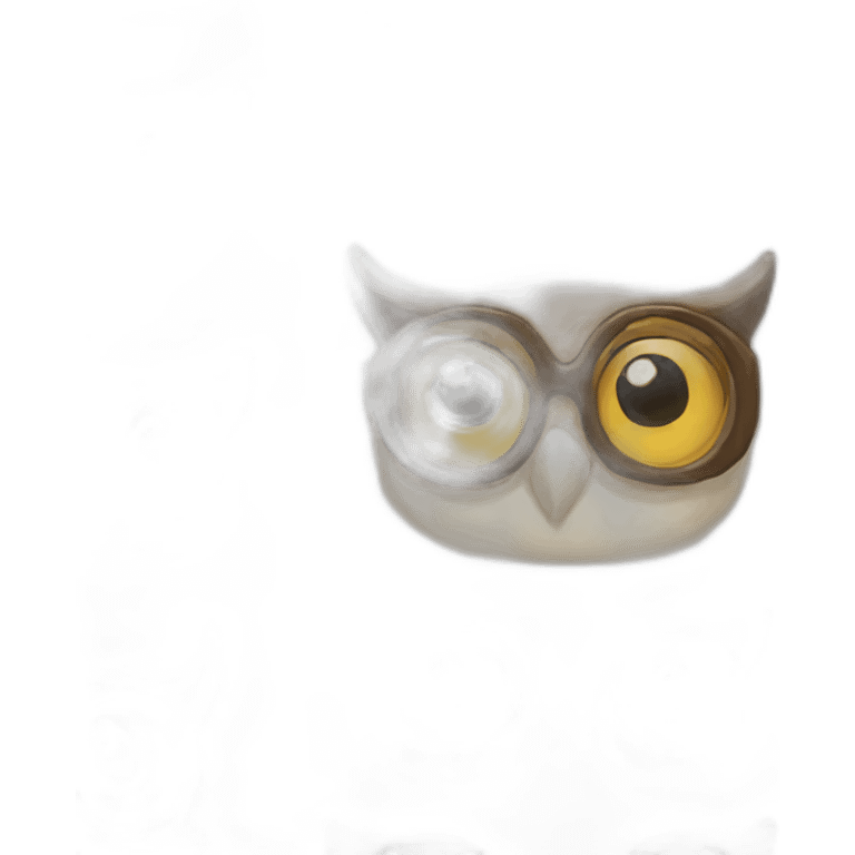 Owl Anzug Brille emoji