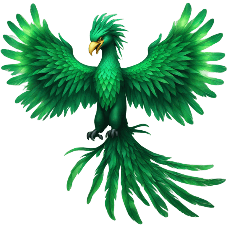 Green Phoenix￼ emoji