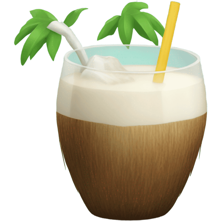   coconut drink emoji