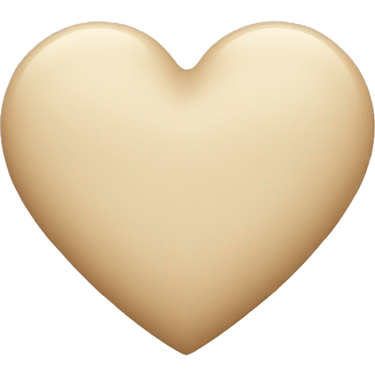 beige heart emoji