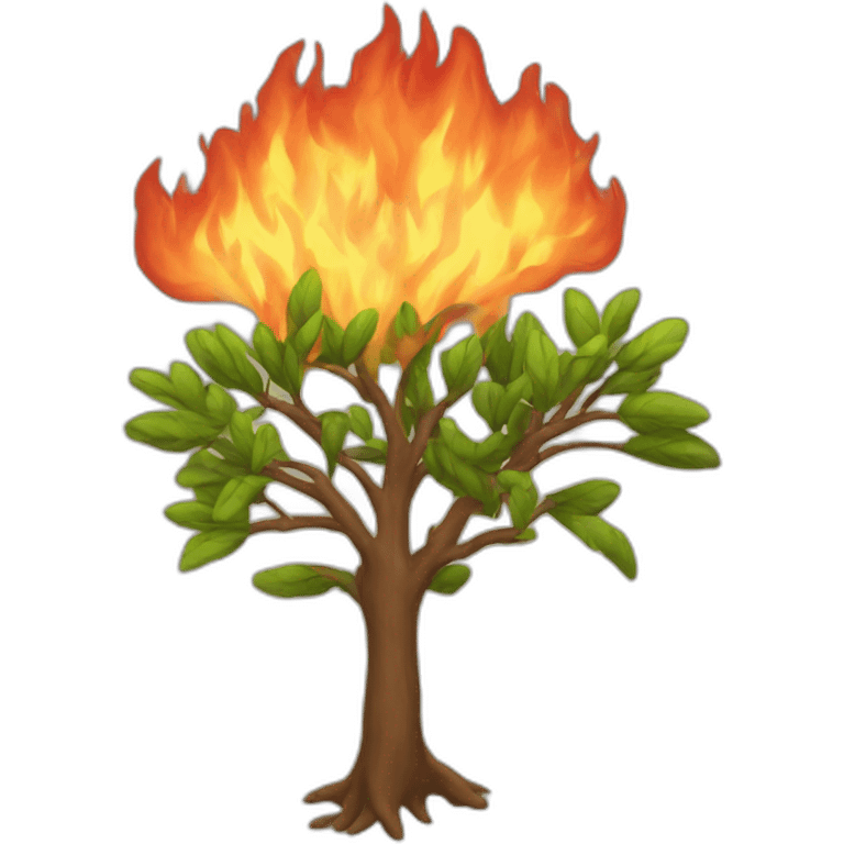 burning bush emoji