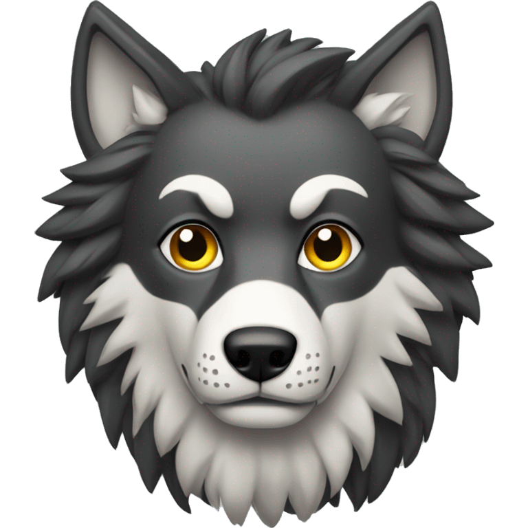 lobo apaixonado emoji