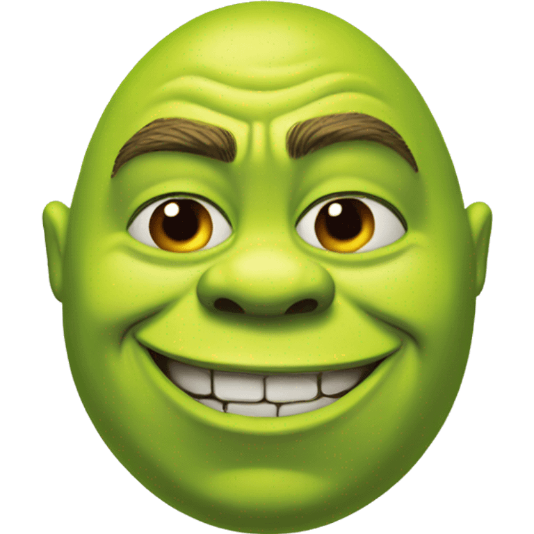 Shrek smiley ball emoji