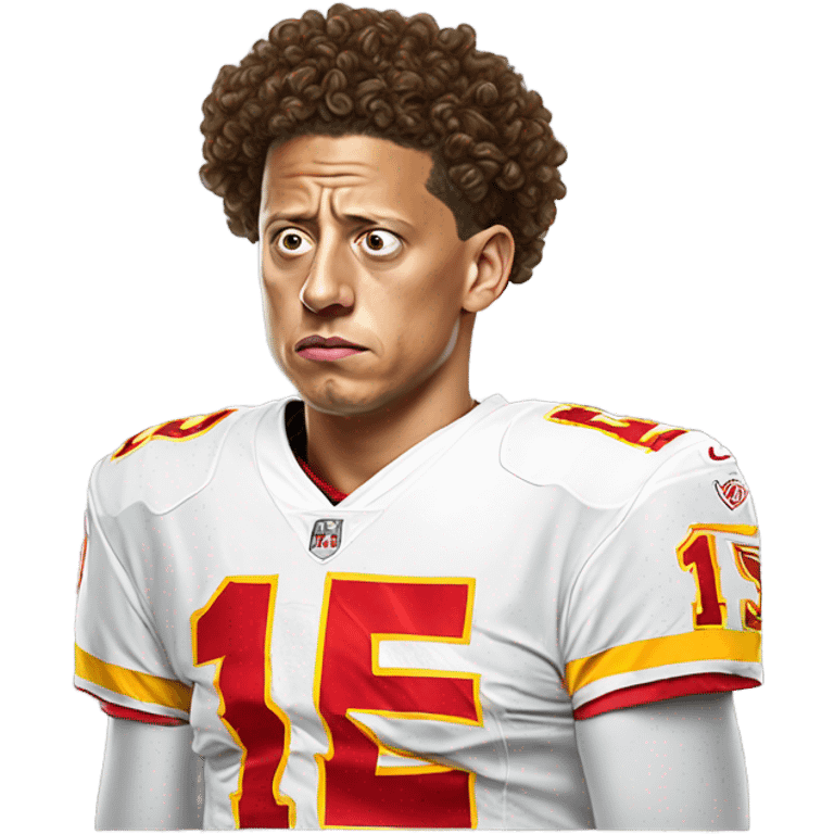 Mahomes sad emoji