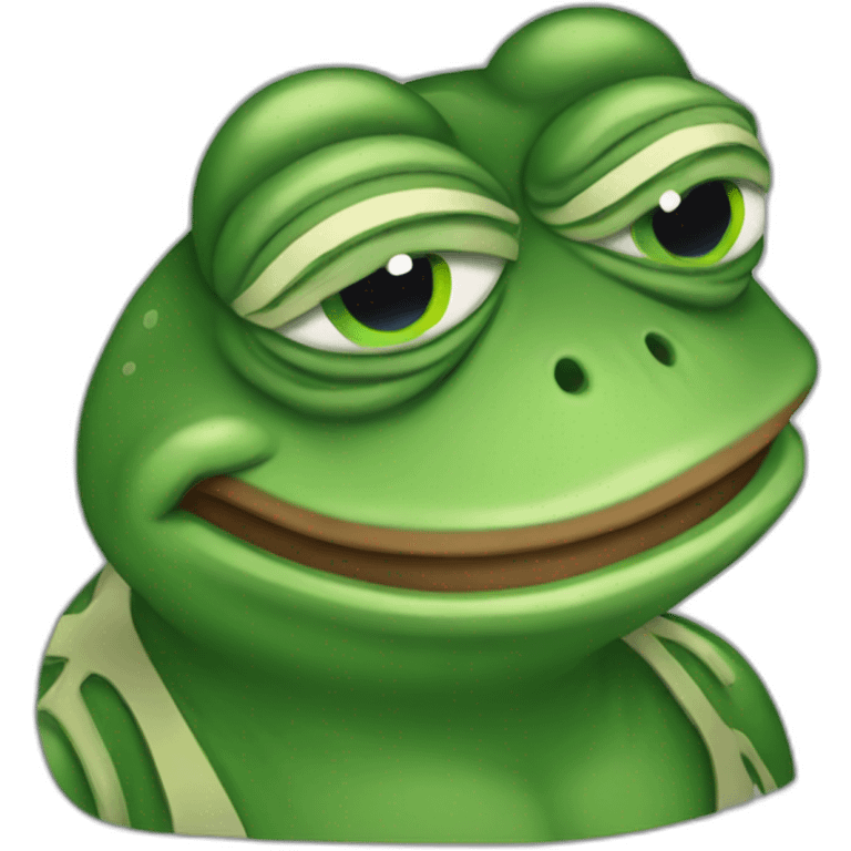 Pepe money frog emoji