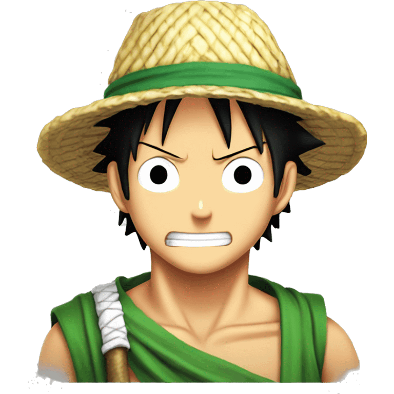 luffy zoro sanj one piece emoji