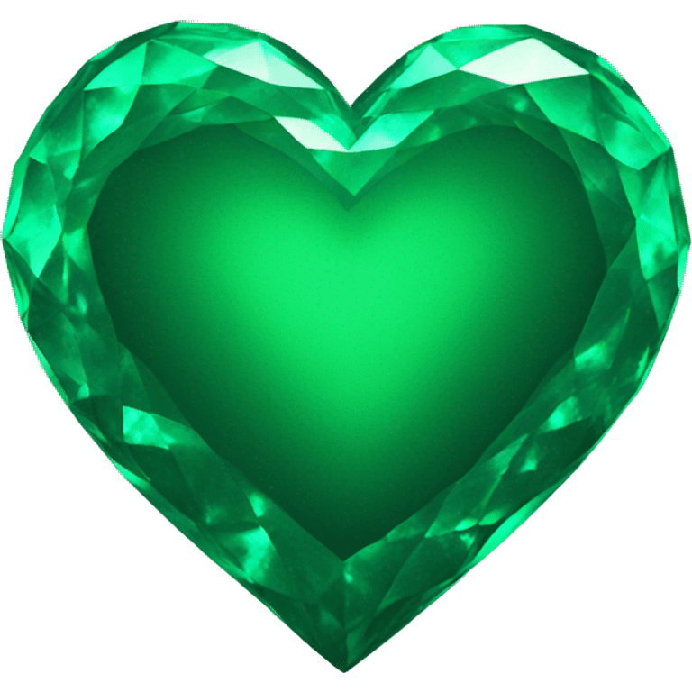 emerald green heart emoji