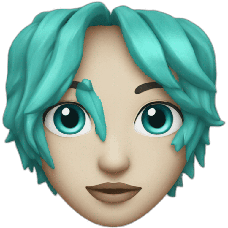 Cœur turquoise emoji