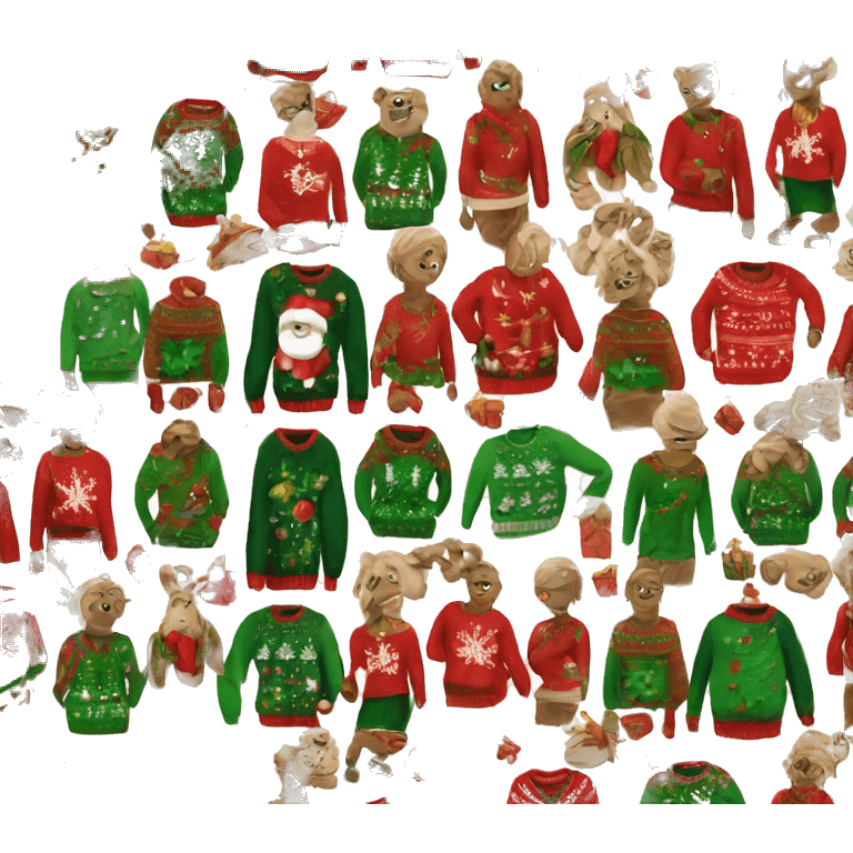 ugly christmas sweater emoji