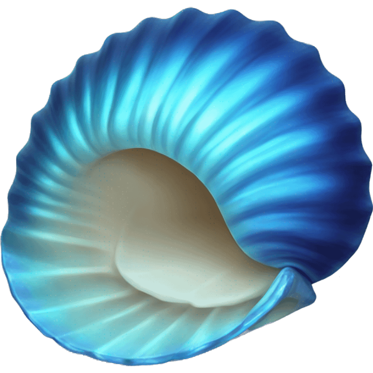 Iridescent blue shell  emoji