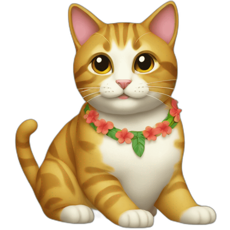 hawaii cat emoji