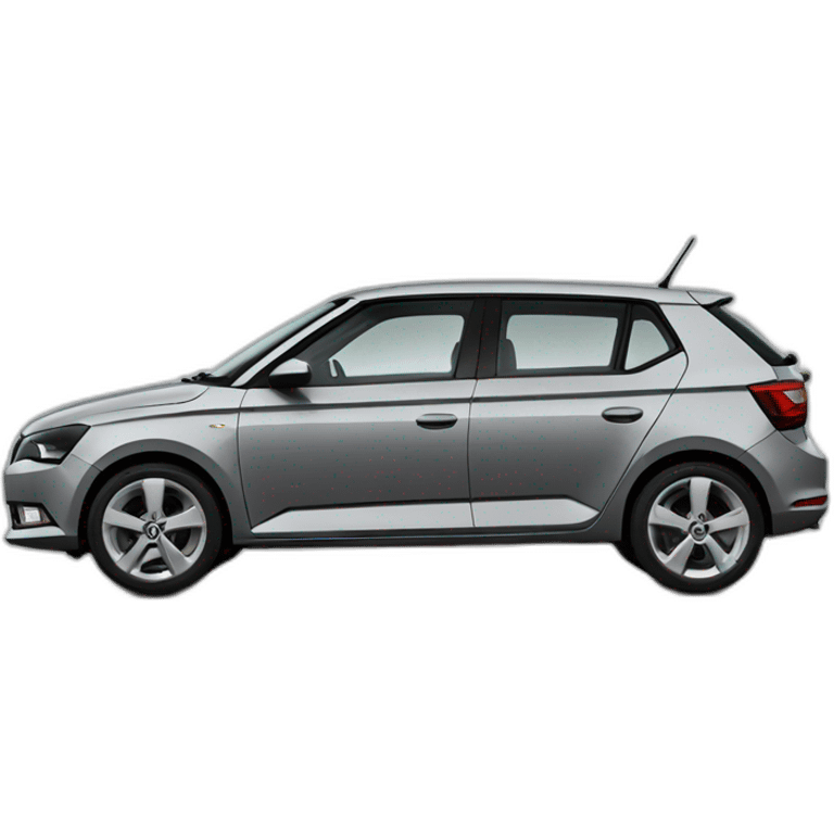 Skoda fabia 2 grey emoji