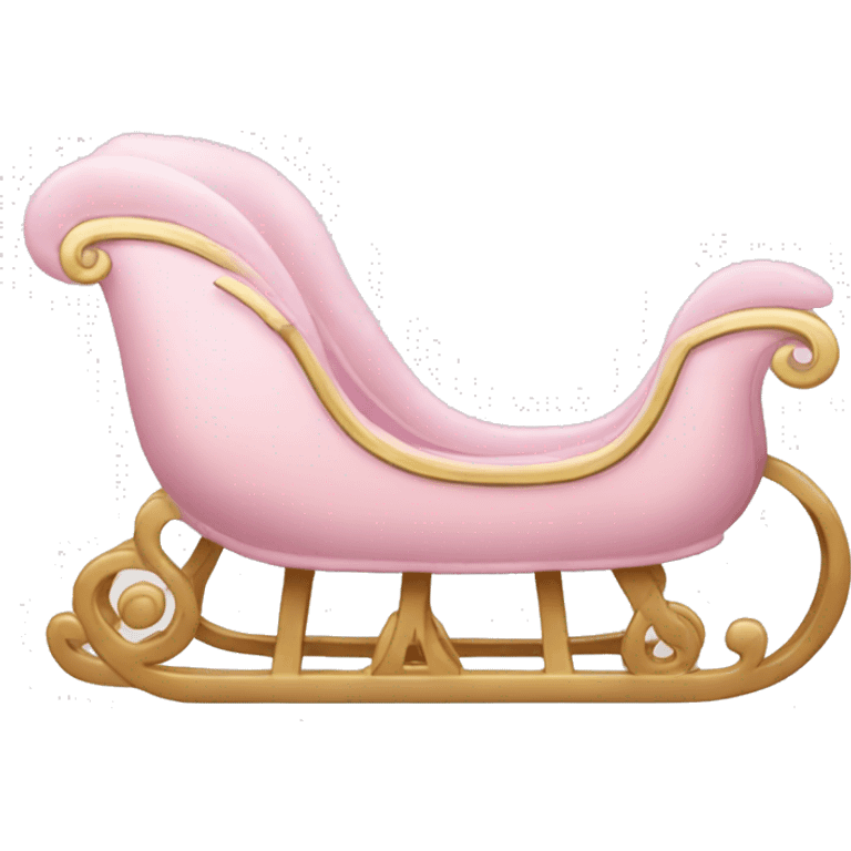 light pink sleigh emoji