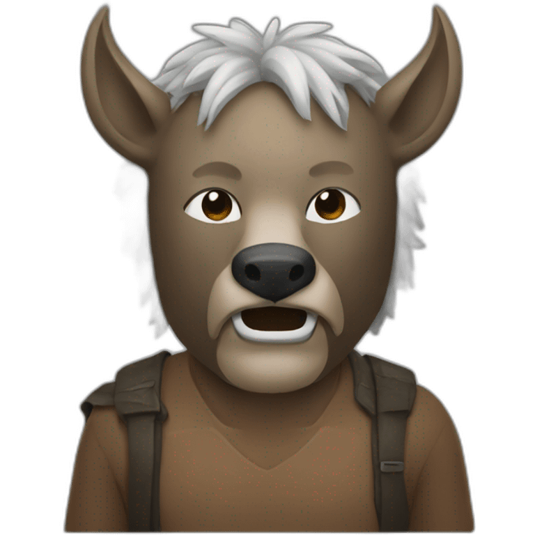 man with a boar mask emoji