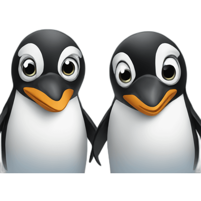 2 penguins emoji